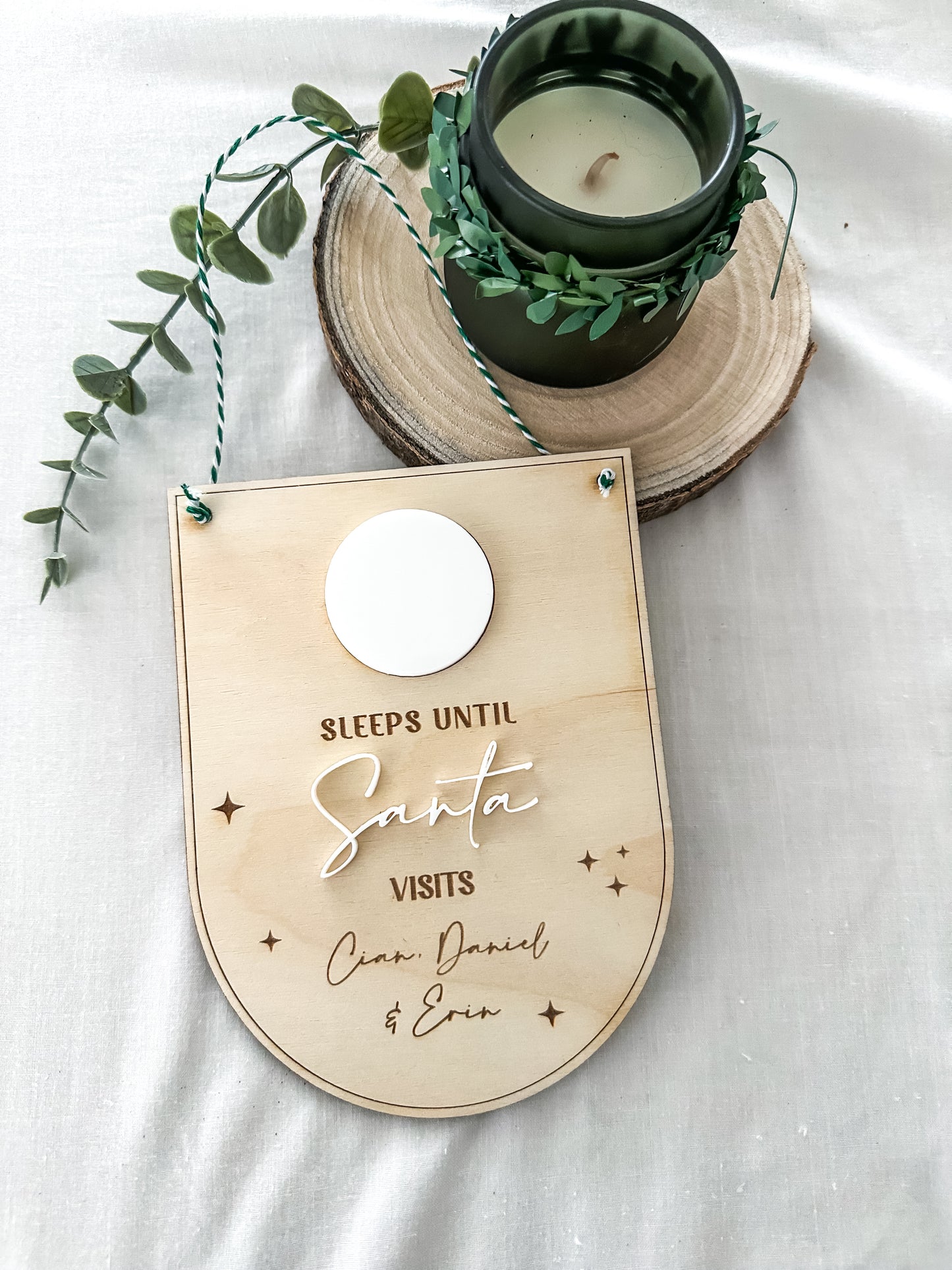 Christmas countdown pennant