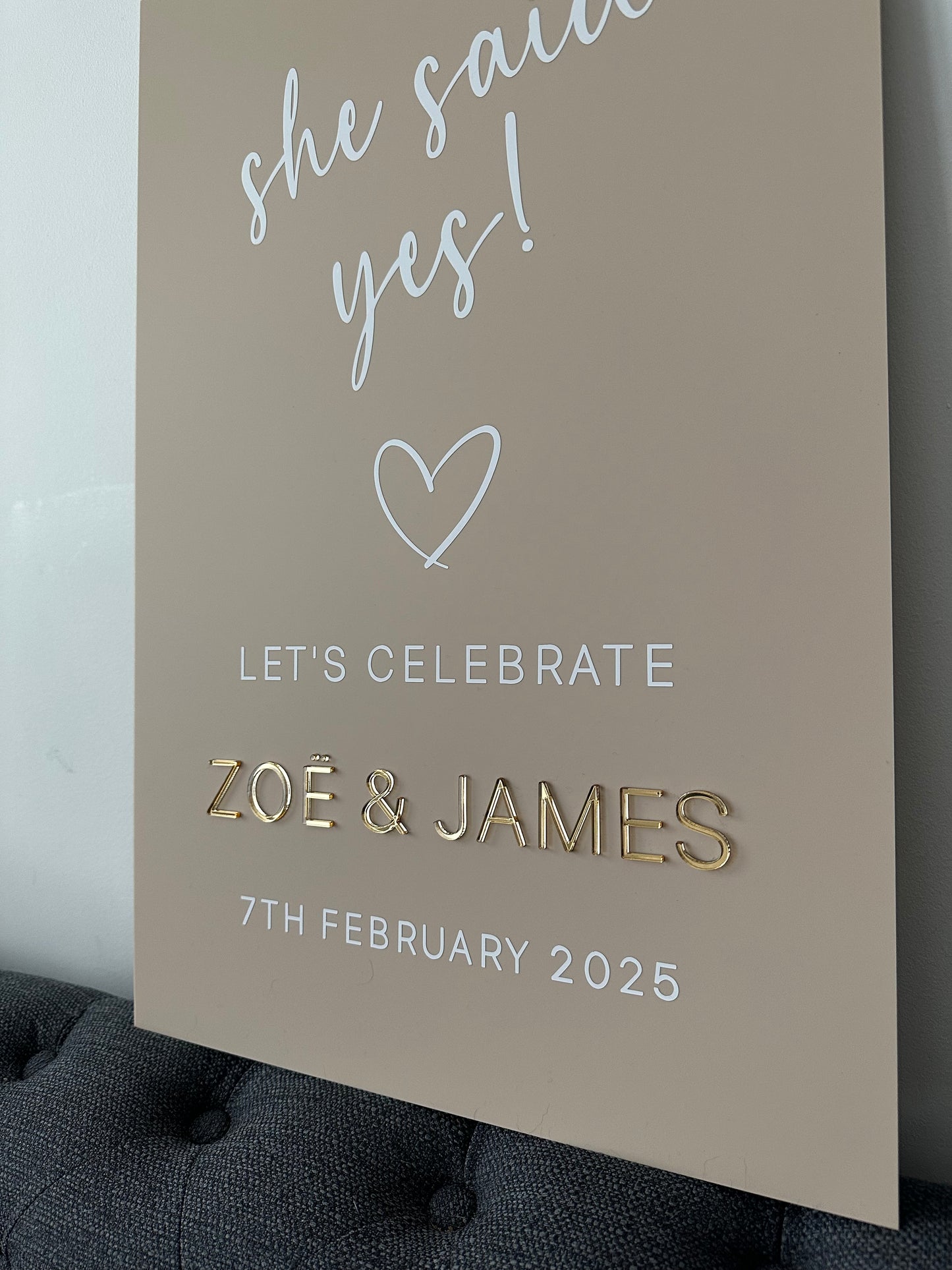 Engagement Welcome Sign
