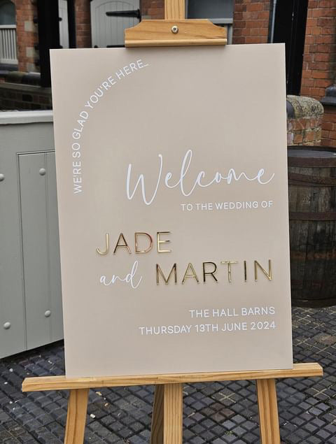 Wedding signs