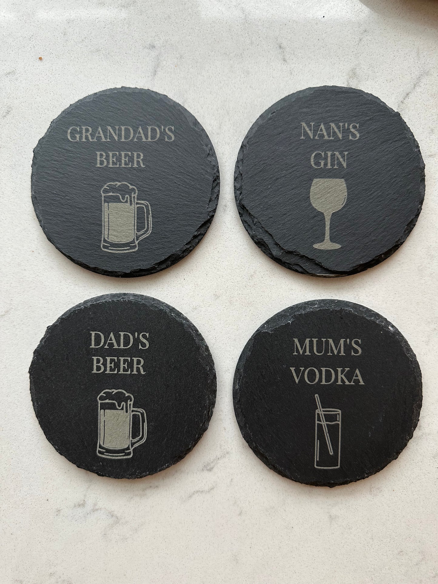 Slate coasters