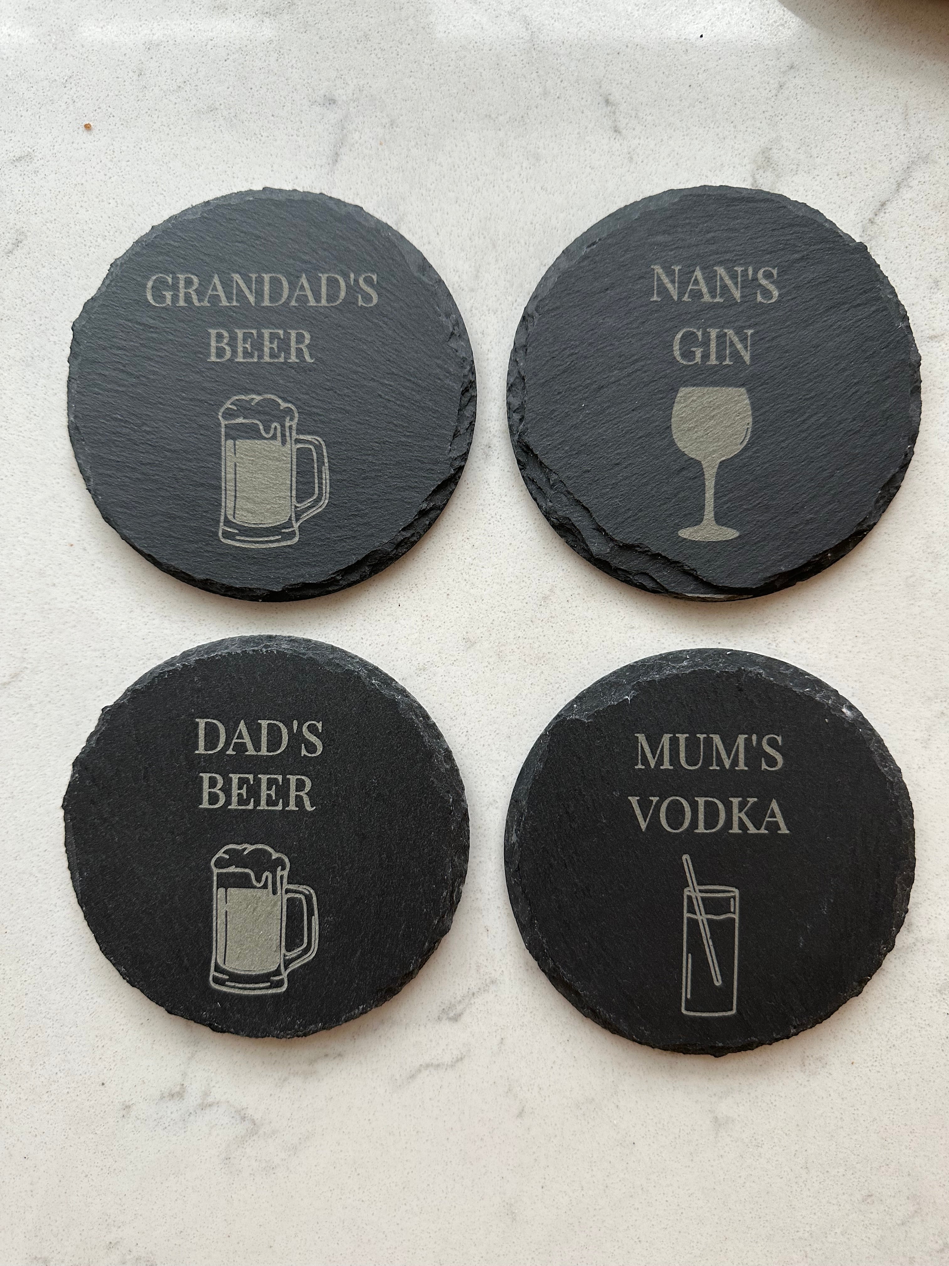 Slate coasters