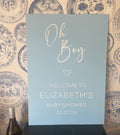Baby shower welcome sign