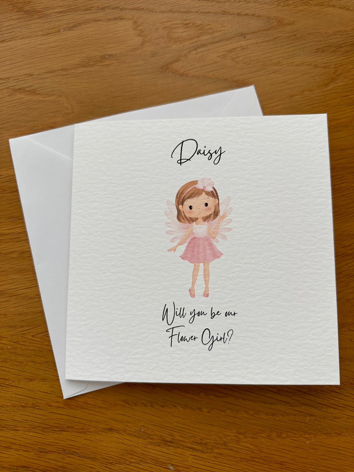Flower girl card