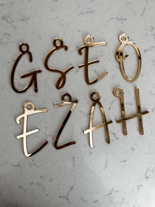 Hanger letter tags