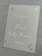 Baby shower welcome sign
