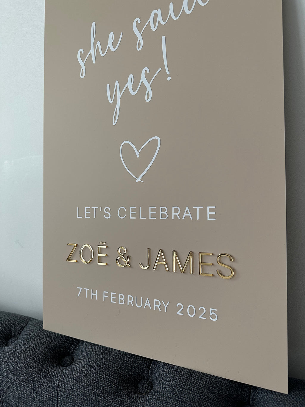 Engagement Welcome Sign