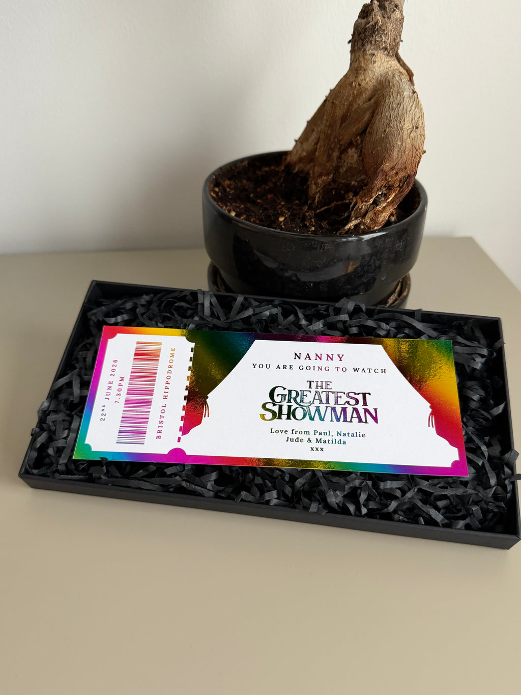 Musical foil tickets