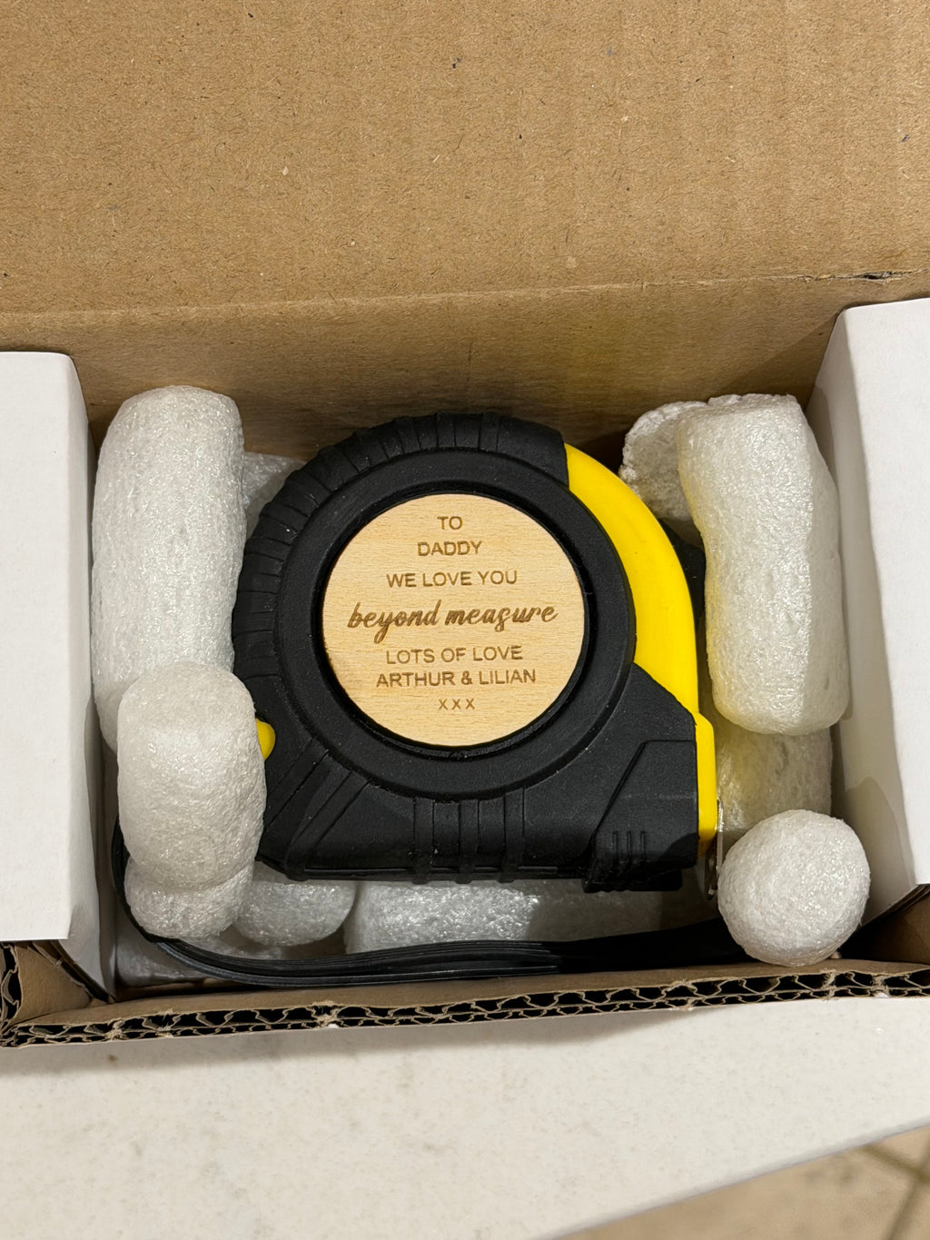 Personalised tape measure