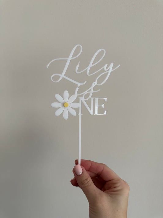1st birthday daisy topper
