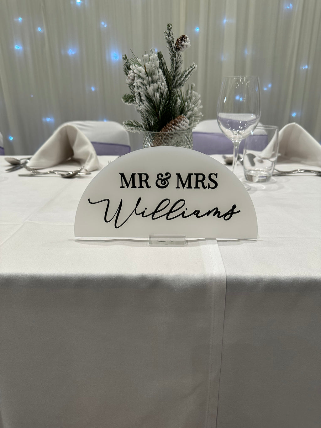 Sweetheart table sign