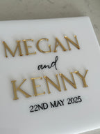 Acrylic guest book