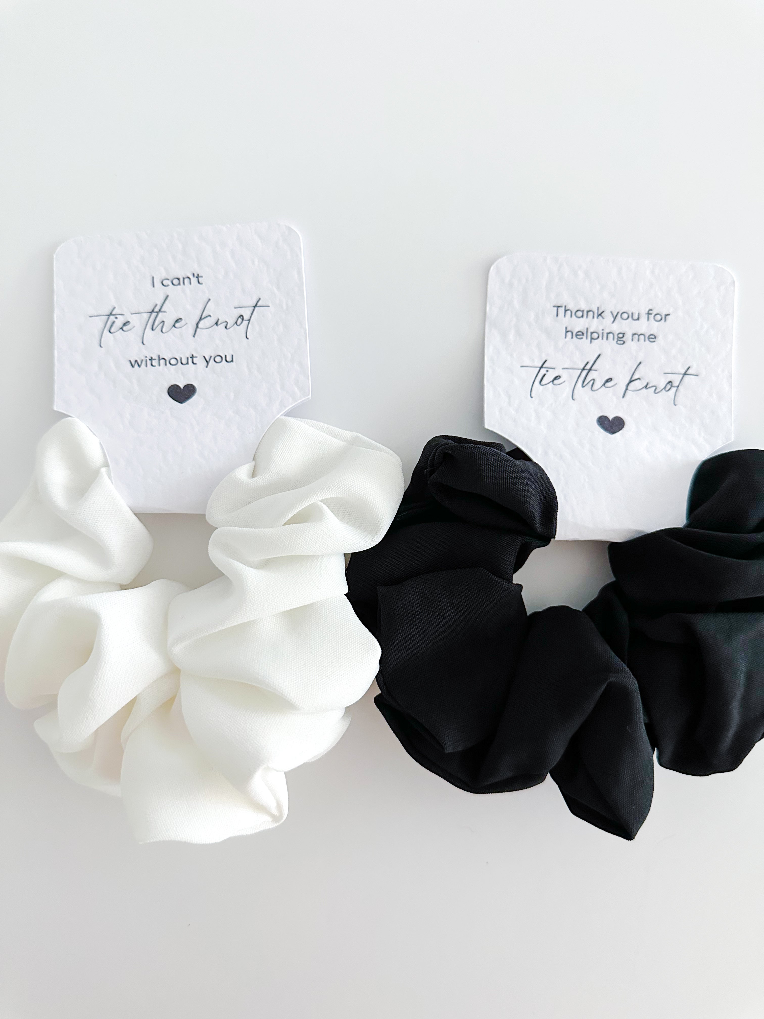 Bridal party scrunchies
