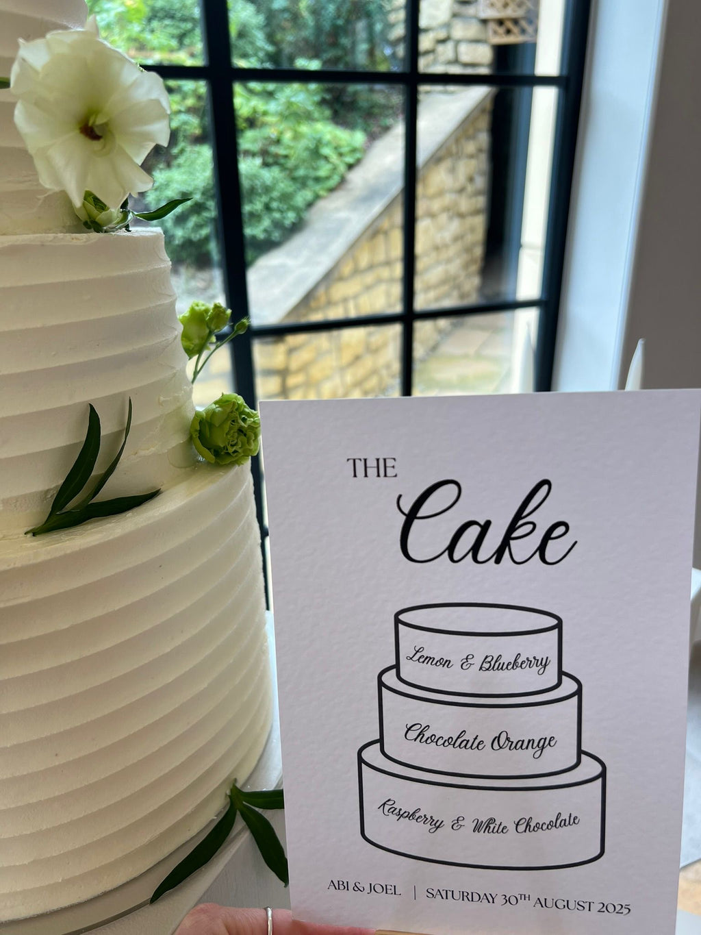 Cake menu