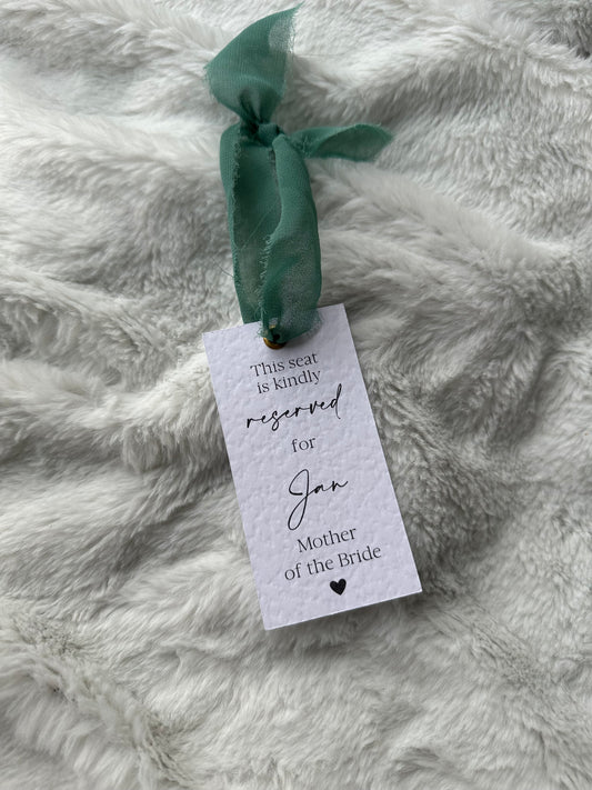 Reserved hanging tags