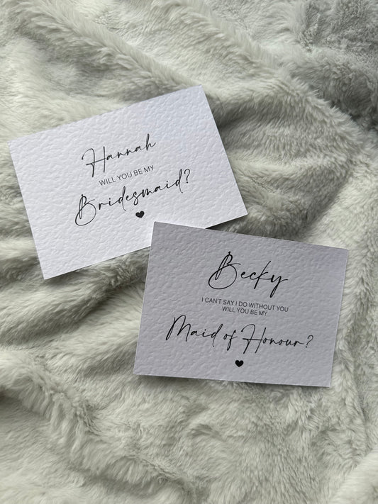 Proposal cards
