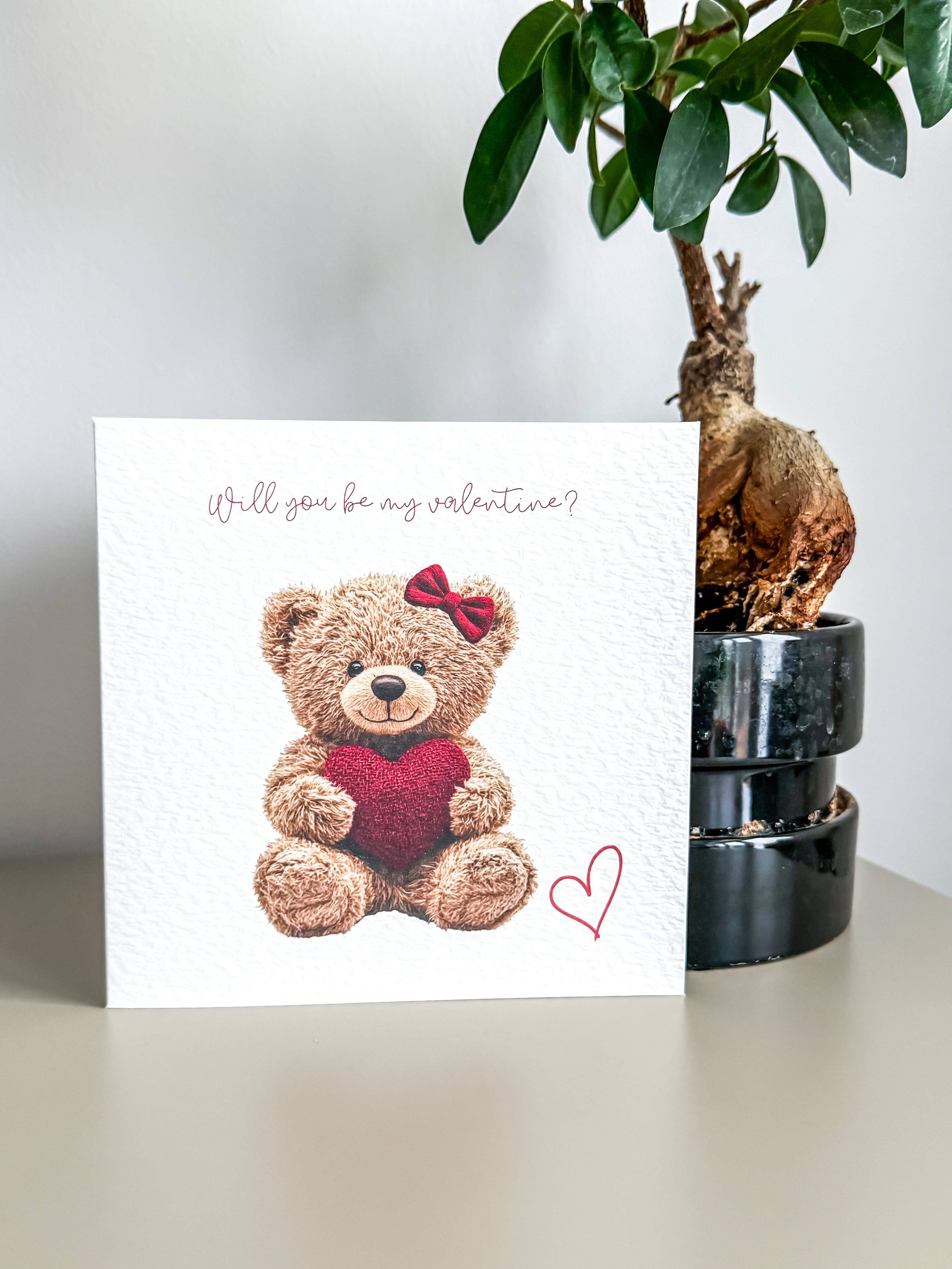 Be my valentine card