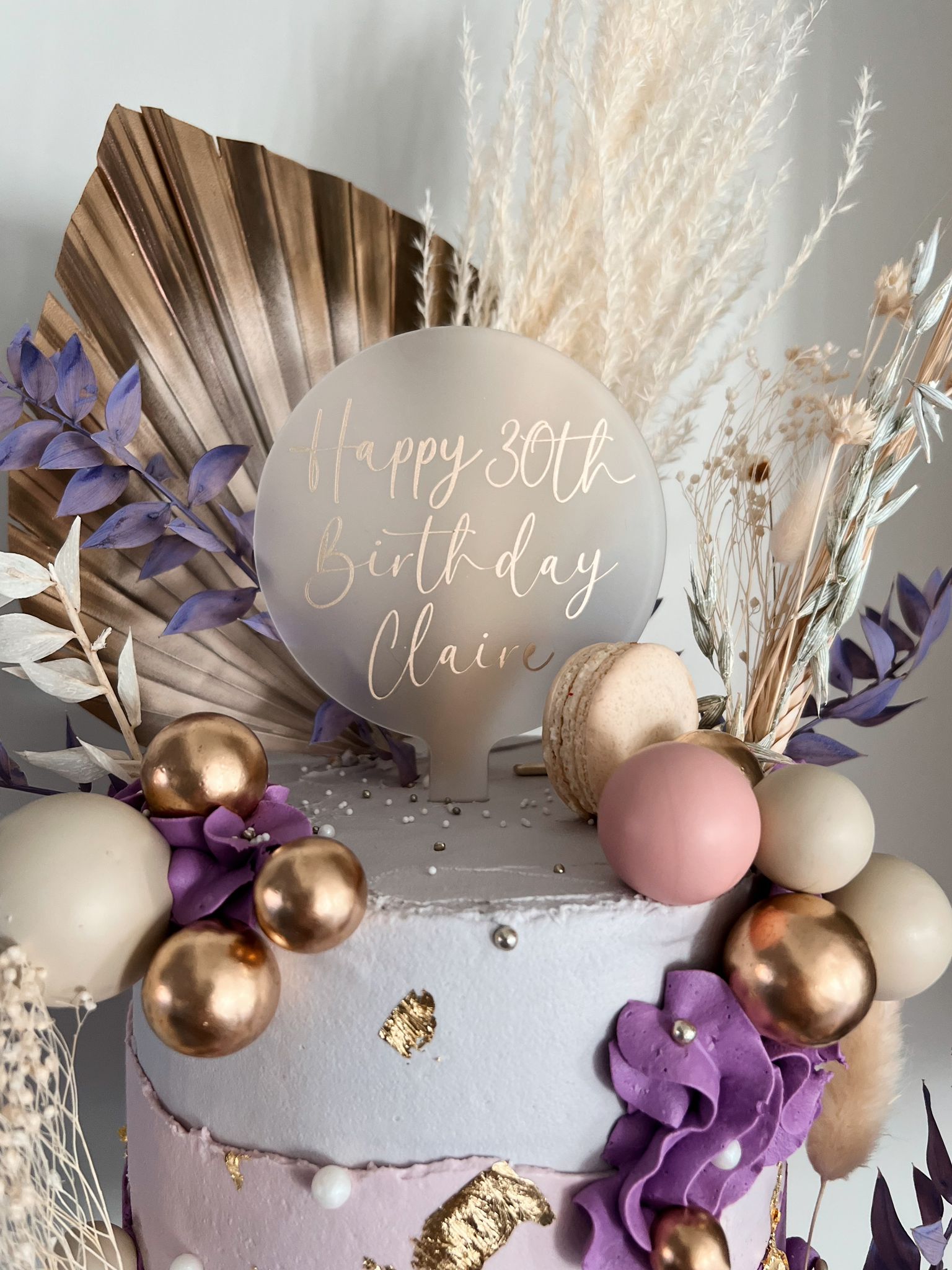 Frosted paddle topper