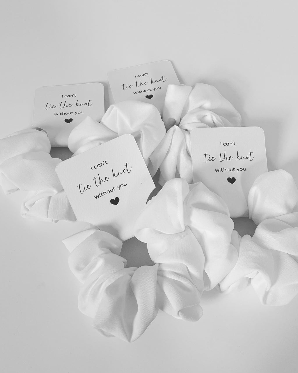 Bridal party scrunchies