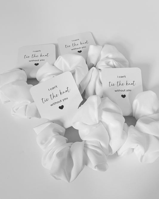 Bridal party scrunchies