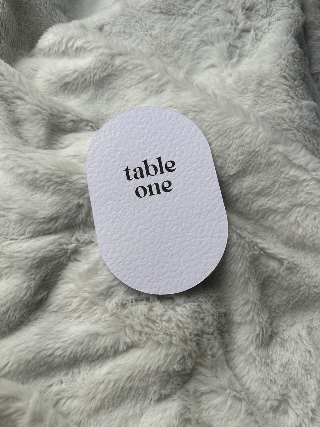 Oval card table numbers