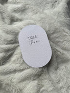 Oval card table numbers