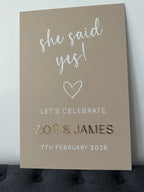 Engagement Welcome Sign