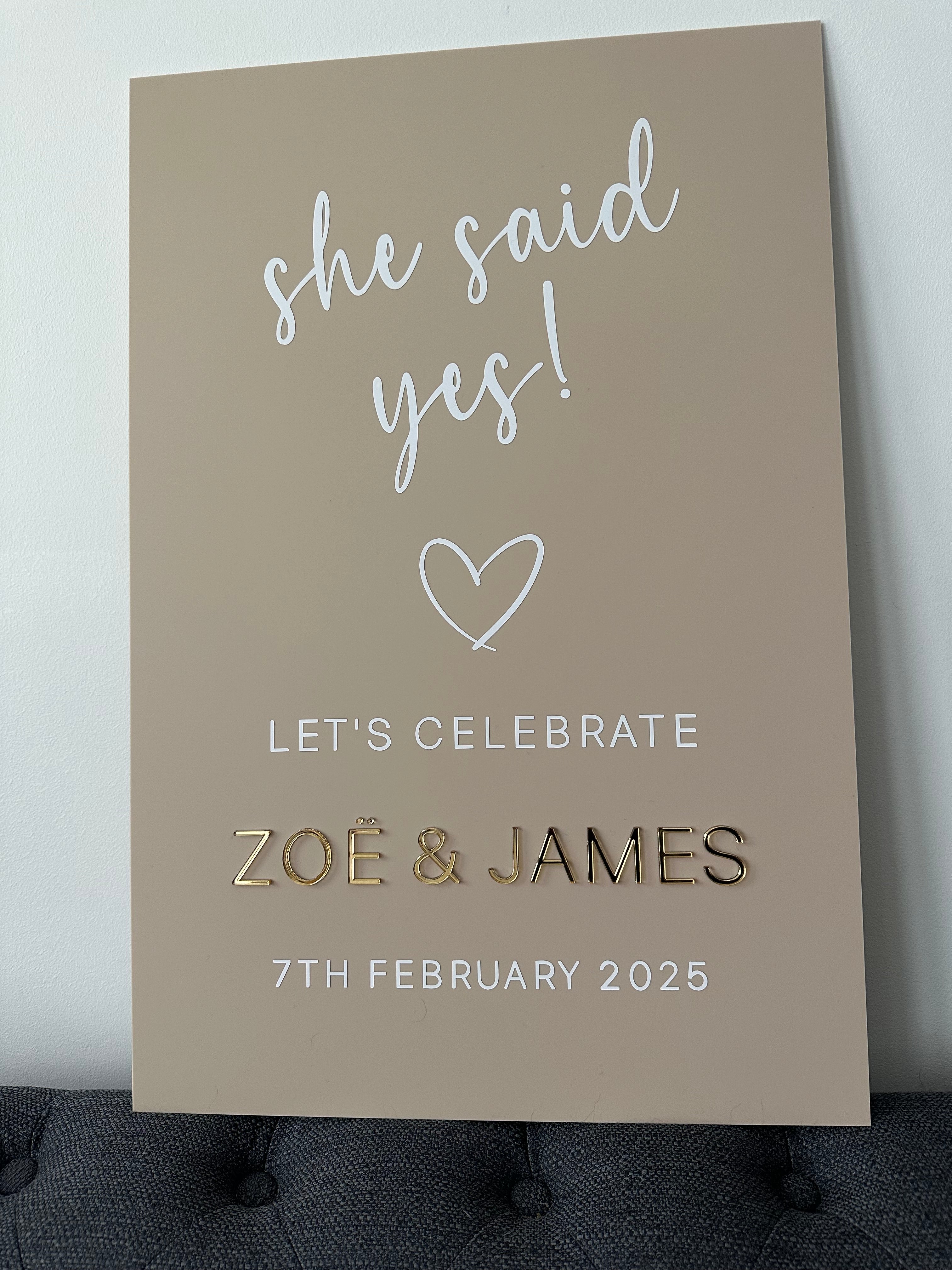 Engagement Welcome Sign