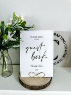 Reception card signs