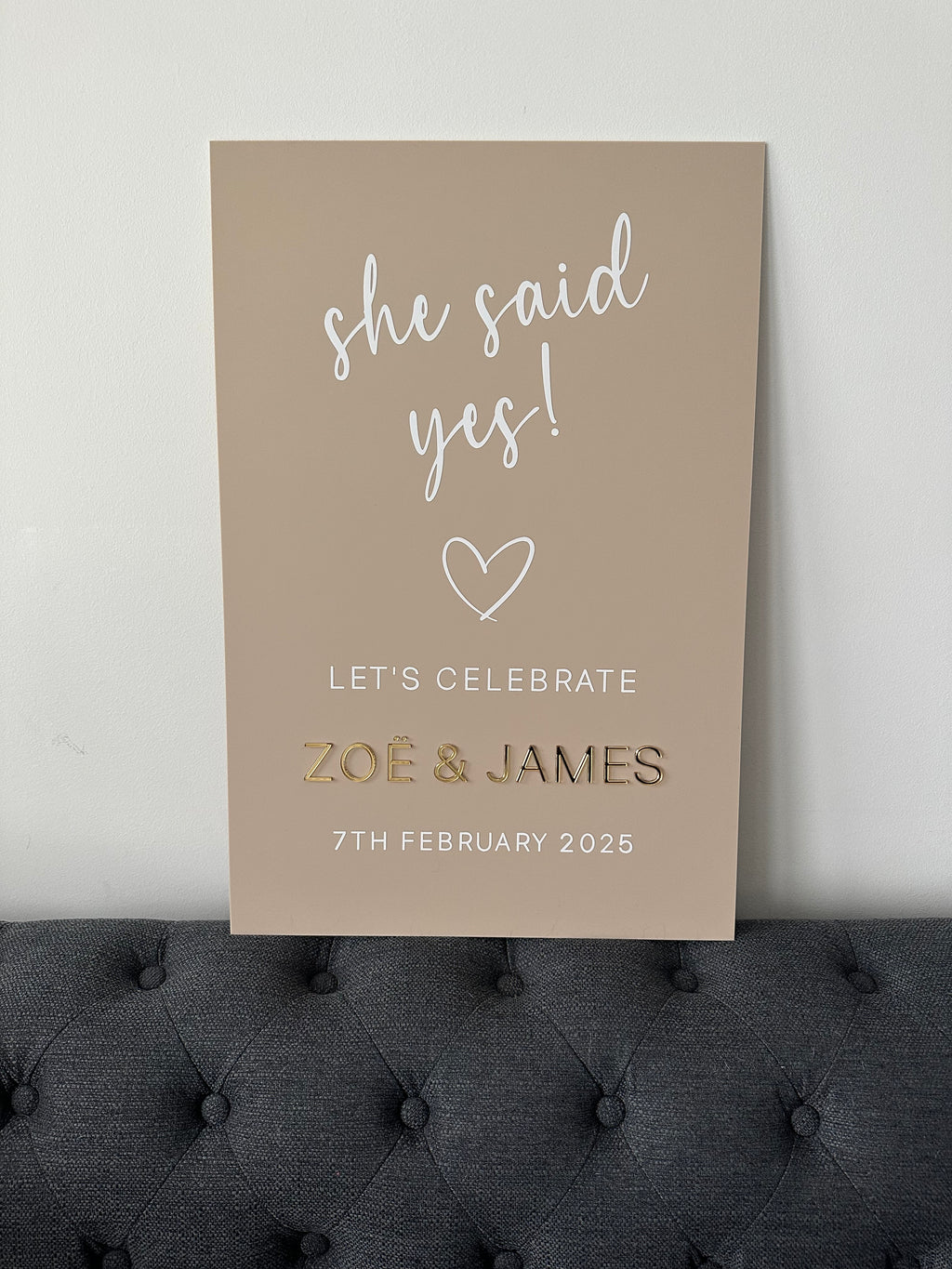 Engagement Welcome Sign