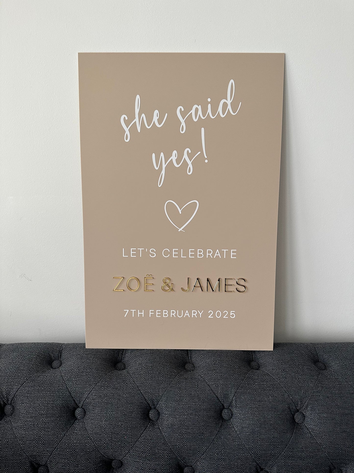 Engagement Welcome Sign