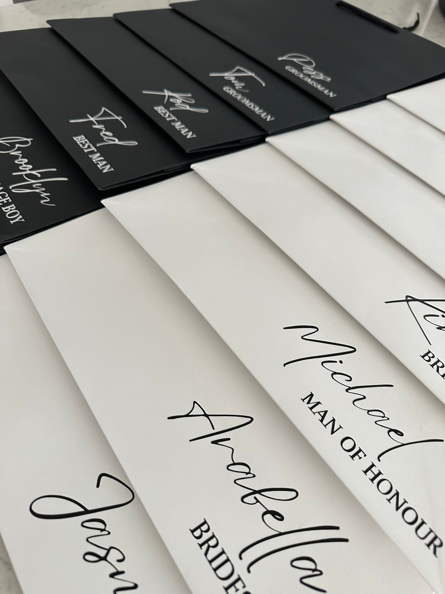 Large rope handle bags