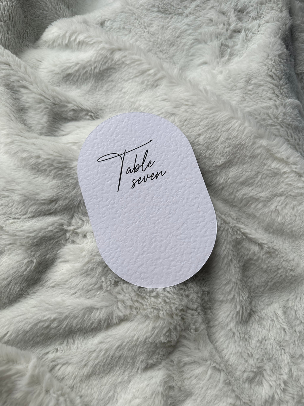 Oval card table numbers