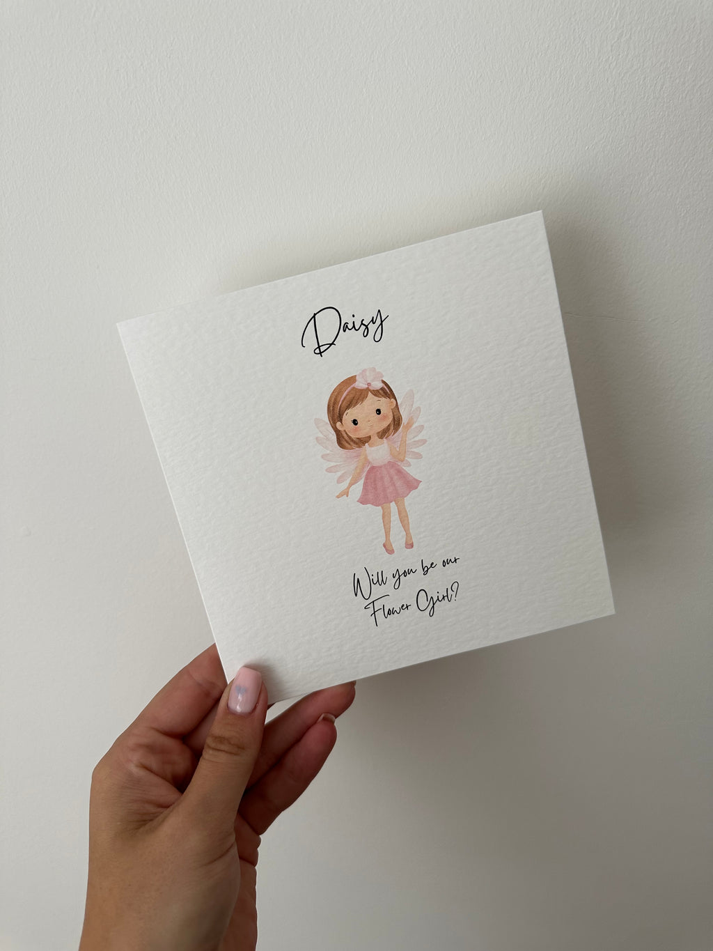 Flower girl card