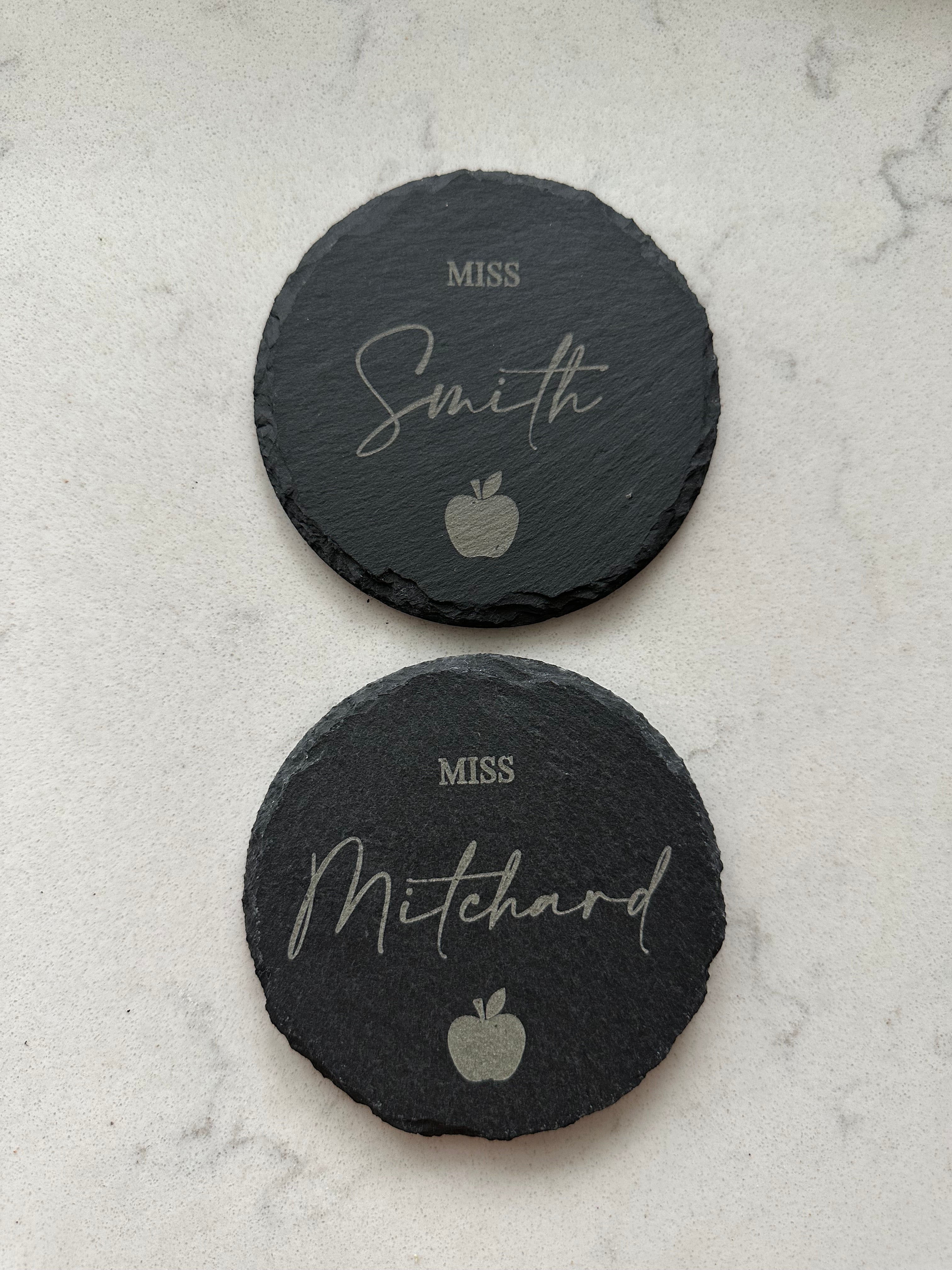Slate coasters