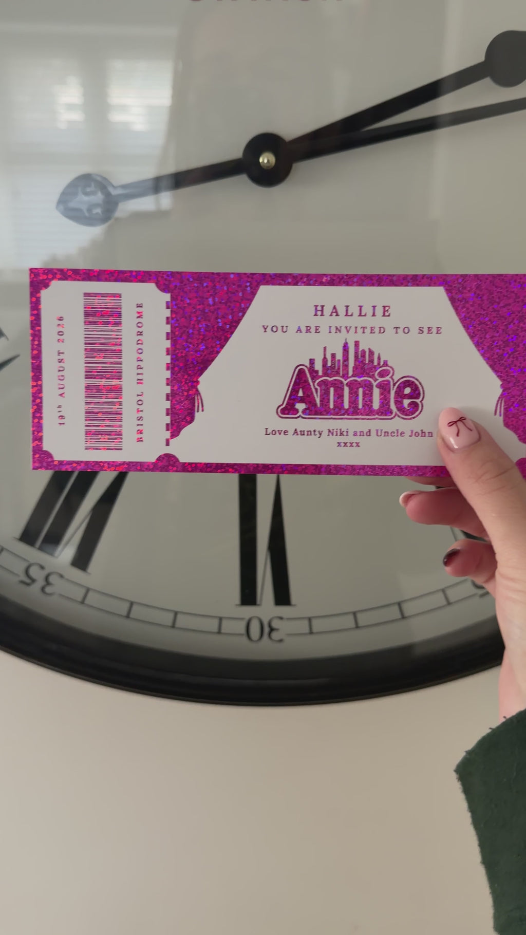 Musical foil tickets