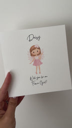 Flower girl card
